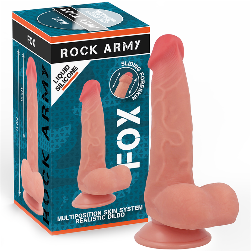 ROCKARMY - ZORRO DE SILICONA LÍQUIDA 19 CM -O- 3.2 CM
