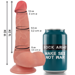 ROCKARMY - ZORRO DE SILICONA LÍQUIDA 19 CM -O- 3.2 CM