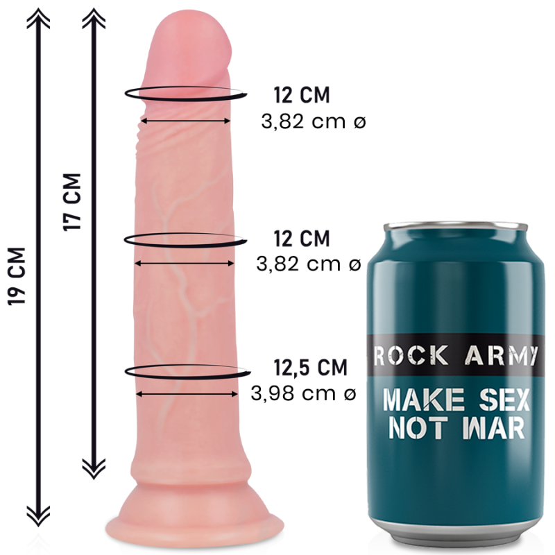 ROCKARMY - ROCKARMY SILICONA LÍQUIDA PREMIUM AVENGER REALISTA 19 CM -O- 3.98 CM