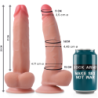 ROCKARMY - LEOPARD DILDO REALISTA DUAL DENSITY 23 CM -O- 4.77 CM