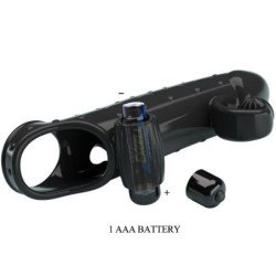 ROMANCE - FUNDA VIBRADORA PARA PENE NEGRA