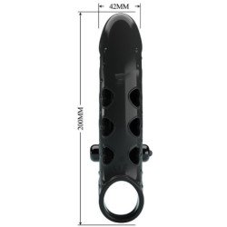 ROMANCE - FUNDA VIBRADORA PARA PENE NEGRA