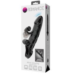 ROMANCE - FUNDA VIBRADORA PARA PENE NEGRA
