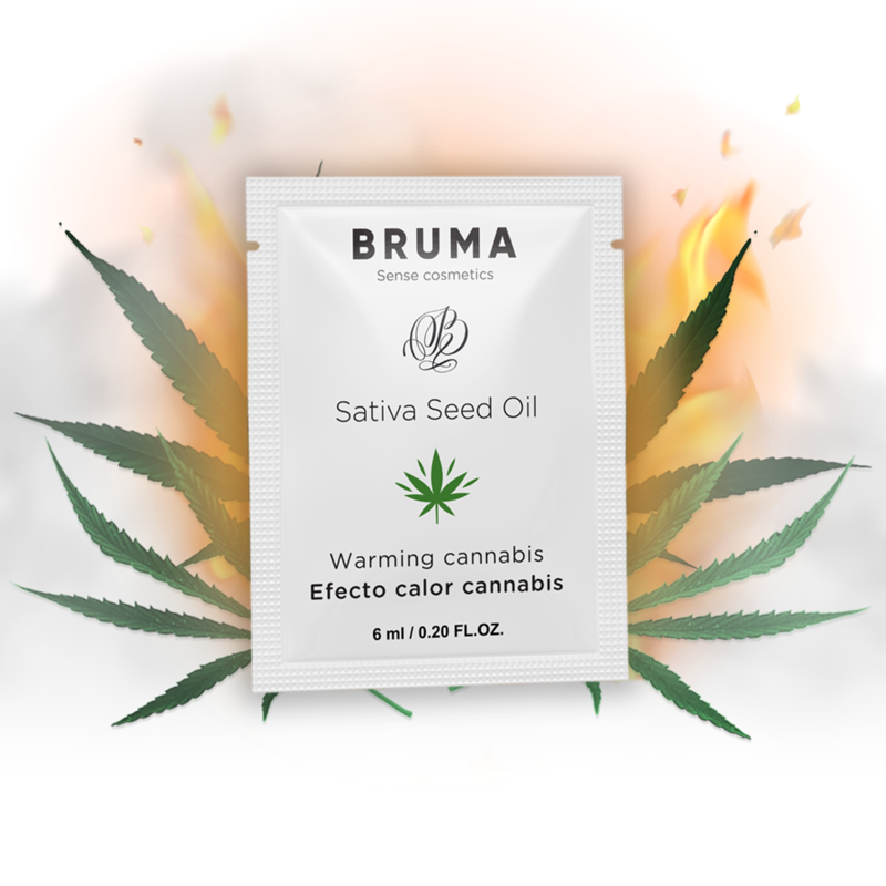 BRUMA - GEL DESLIZANTE DE ACEITE DE SEMILLA SATIVA CON SABOR A CANNABIS Y EFECTO CALIENTE 6 ML
