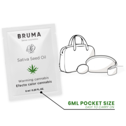 BRUMA - GEL DESLIZANTE DE ACEITE DE SEMILLA SATIVA CON SABOR A CANNABIS Y EFECTO CALIENTE 6 ML