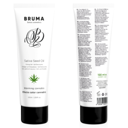 BRUMA - GEL DESLIZANTE DE ACEITE DE SEMILLA SATIVA CON SABOR A CANNABIS Y EFECTO CALIENTE 100 ML