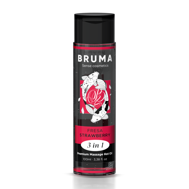 BRUMA - ACEITE CALIENTE DE FRESA PARA MASAJE PREMIUM 3 EN 1 - 100 ML