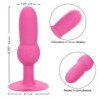 CALEXOTICS - PRIMERA VEZ CON TAPÓN ANAL, SONDA CON PERLAS, 10 VIBRACIONES, ROSA