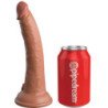 KING COCK - DILDO DE SILICONA REALISTA DE ÉLITE DE 17,8 CM CARAMELO