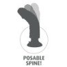 KING COCK - PENE VIBRADOR DE 25,5 CM CON TESTÍCULOS MARRÓN