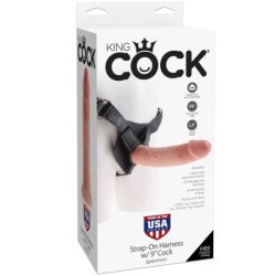 KING COCK - ARNÉS CON PENE NATURAL REALISTA DE 22,9 CM
