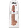 KING COCK PENE REALÍSTICO CON TESTÍCULOS 35.6 CM