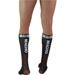 MACHO - CALCETINES FINOS TALLA ÚNICA NEGRO