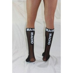 MACHO - CALCETINES FINOS TALLA ÚNICA NEGRO