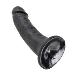 KING COCK 6" PENE NEGRO 15.2 CM