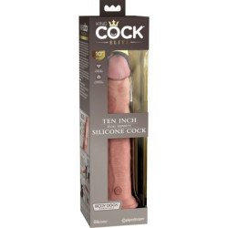 KING COCK - DILDO DE SILICONA REALISTA DE ÉLITE 25,4 CM