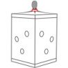 SECRET DOME - KINK CLUB CABINA SCANDALE NEGRO & ROJO