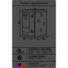 SECRET DOME - KINK CLUB CABINA SCANDALE NEGRO & ROJO
