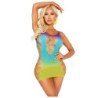 LEG AVENUE - MINIVESTIDO SIN COSTURAS CON ABERTURAS OCEAN