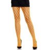 LEG AVENUE - MEDIAS DE ENCAJE CON OJALES NARANJA NEO