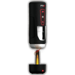 PDX ELITE - MILK ME HOTTER: MASTURBADOR AUTOMÁTICO CON VIBRACIÓN, EFECTO DE EMPUJE Y CALOR