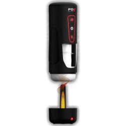 PDX ELITE - MILK ME HOTTER: MASTURBADOR AUTOMÁTICO CON VIBRACIÓN, EFECTO DE EMPUJE Y CALOR