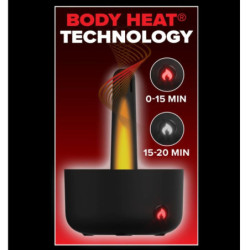 PDX ELITE - MILK ME HOTTER: MASTURBADOR AUTOMÁTICO CON VIBRACIÓN, EFECTO DE EMPUJE Y CALOR