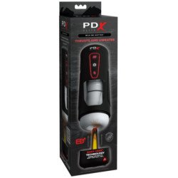 PDX ELITE - MILK ME HOTTER: MASTURBADOR AUTOMÁTICO CON VIBRACIÓN, EFECTO DE EMPUJE Y CALOR