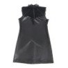 SUBBLIME - 957551 VESTIDO DE CUERO NEGRO CON CUELLO DE ENCAJE L/XL