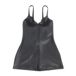 SUBBLIME - 957568 VESTIDO DE PIEL CON CREMALLERA NEGRO S/M