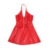SUBBLIME - 957735 VESTIDO DE PIEL ROJO CON CREMALLERA Y ENCAJE L/XL