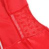 SUBBLIME - 957735 VESTIDO DE PIEL ROJO CON CREMALLERA Y ENCAJE L/XL
