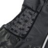 SUBBLIME - 957711 VESTIDO DE CUERO CON CREMALLERA Y ENCAJE NEGRO L/XL