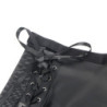 SUBBLIME - 957582 CONJUNTO DE SUJETADOR Y FALDA DE CUERO NEGRO TALLA S/M