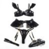 SUBBLIME - 957483 CONJUNTO SUJETADOR Y LIGA DE ENCAJE NEGRO S/M