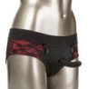 CALEXOTICS - CONJUNTO ESCANDALOSO DE BRAGUITAS SIN ENTREPIERNA CON DILDO TALLA L/XL