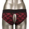 CALEXOTICS - CONJUNTO ESCANDALOSO DE BRAGUITAS SIN ENTREPIERNA CON DILDO TALLA L/XL