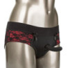 CALEXOTICS - CONJUNTO ESCANDALOSO DE BRAGUITAS SIN ENTREPIERNA CON DILDO TALLA S/M