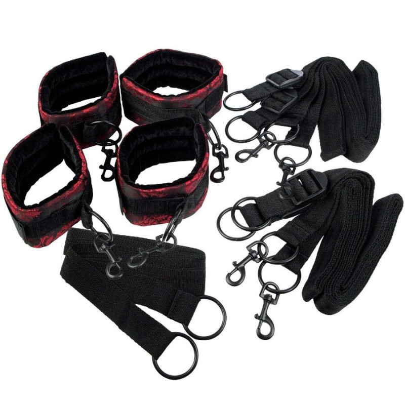 CALEXOTICS - JUEGO DE CORREAS DE CAMA ESCÁNDALO