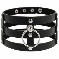 COQUETTE CHIC DESIRE - GARGANTA DE CUERO VEGANO ESTILO FETICHE
