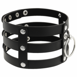 COQUETTE CHIC DESIRE - GARGANTA DE CUERO VEGANO ESTILO FETICHE