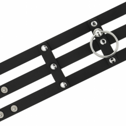 COQUETTE CHIC DESIRE - GARGANTA DE CUERO VEGANO ESTILO FETICHE