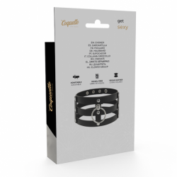COQUETTE CHIC DESIRE - GARGANTA DE CUERO VEGANO ESTILO FETICHE