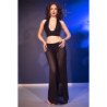 CHILIROSE - CR 4857 CONJUNTO DE TOP Y PANTALÓN NEGRO TALLA M