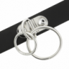 COQUETTE CHIC DESIRE - GARGANTA DE CUERO VEGANO CON DOBLE ANILLO