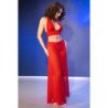 CHILIROSE - CR 4857 CONJUNTO DE TOP Y PANTALÓN ROJO TALLA L