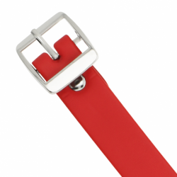 COQUETTE CHIC DESIRE - COLLAR DE CUERO VEGANO ROJO - ACCESORIO FETICHE PARA MUJER