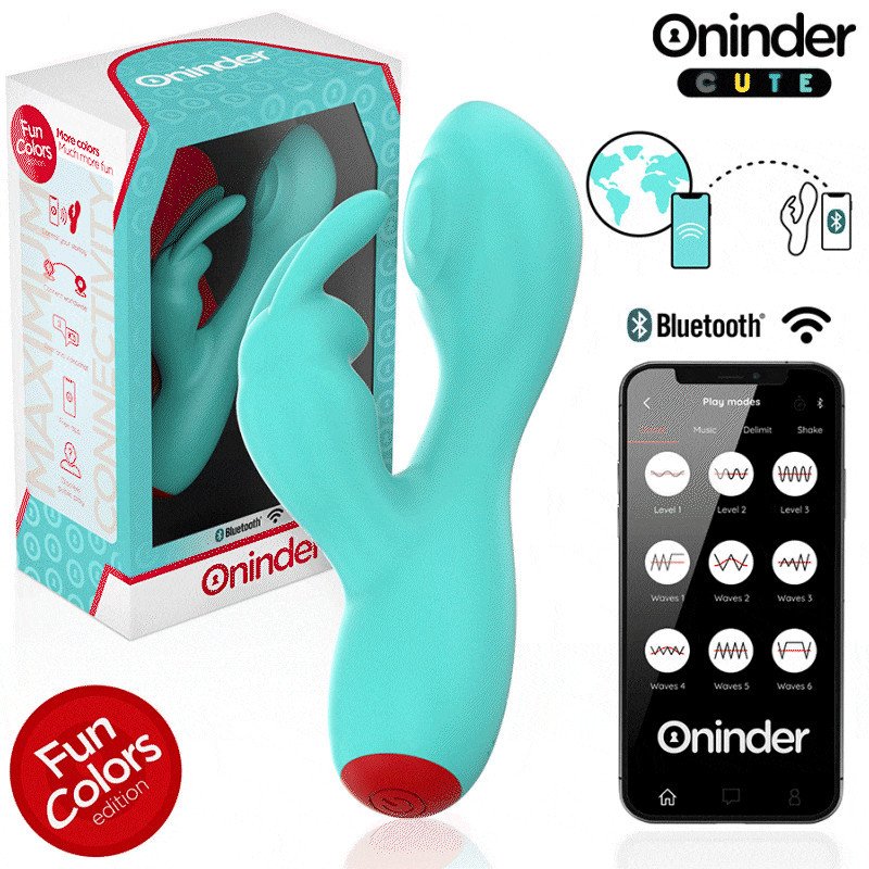 ONINDER CUTE - VIBRADOR CLITORAL PARA EL PUNTO G LOVE BUNNY - APLICACIÓN GRATUITA MUNDIAL