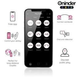 ONINDER CUTE - VIBRADOR CONEJITO DE AMOR PARA EL PUNTO G Y EL CLÍTORIS - APLICACIÓN GRATUITA MUNDIAL