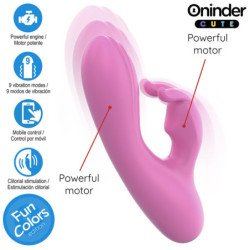ONINDER CUTE - VIBRADOR CONEJITO DE AMOR PARA EL PUNTO G Y EL CLÍTORIS - APLICACIÓN GRATUITA MUNDIAL